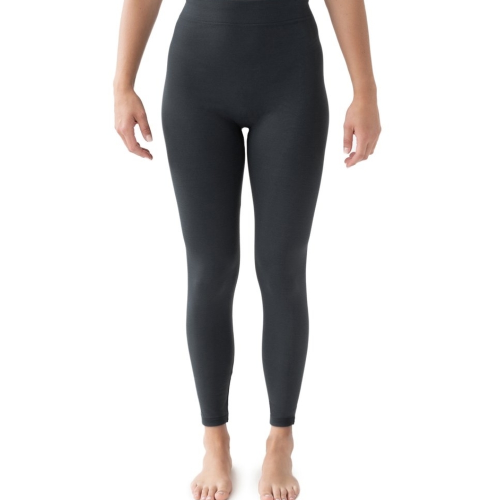 MUK LUKS Charcoal Non-Lined Leggings. - Picture 2 of 4